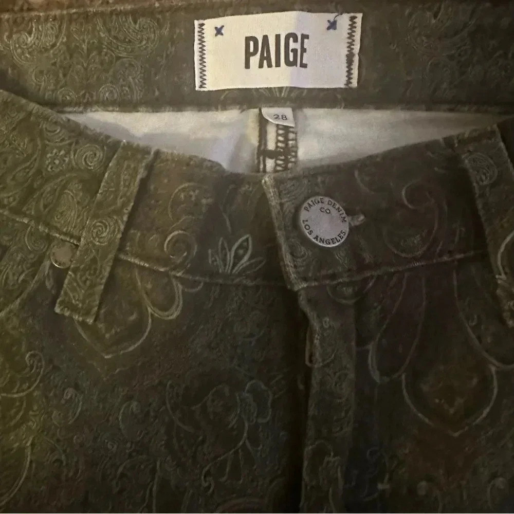 Women’s Paige Jeans Verdugo Ultra Skinny‎ Paisley Print. Size 28. - Picture 2 of 10